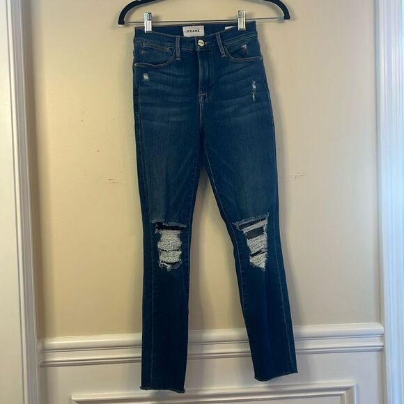 Frame Le High Skinny Crop Jean - Picture 1 of 8